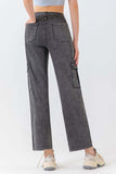 Buttoned Pocketed Long Jeans - felvior