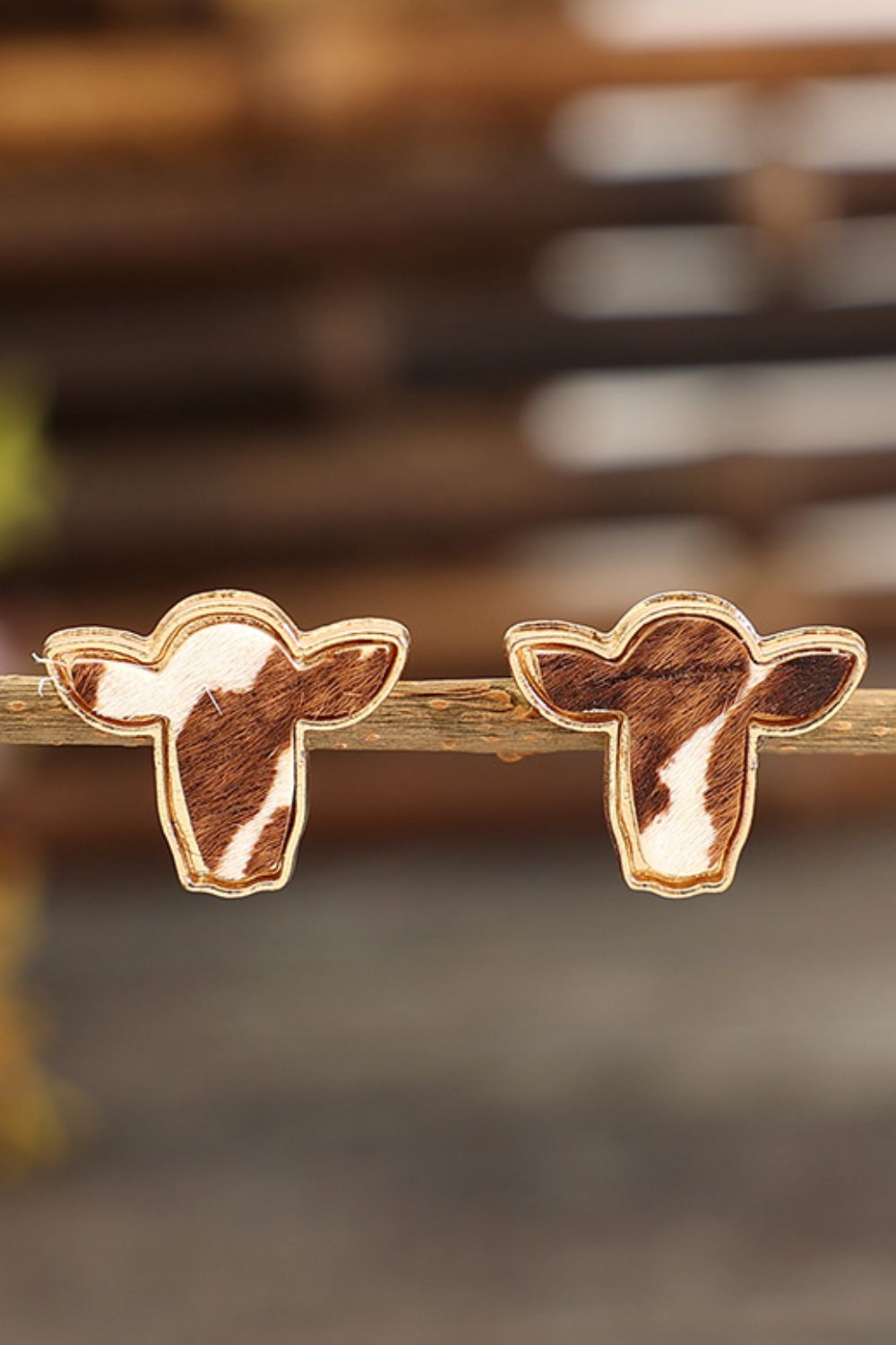 Bull Head Alloy Stud Earrings - felvior