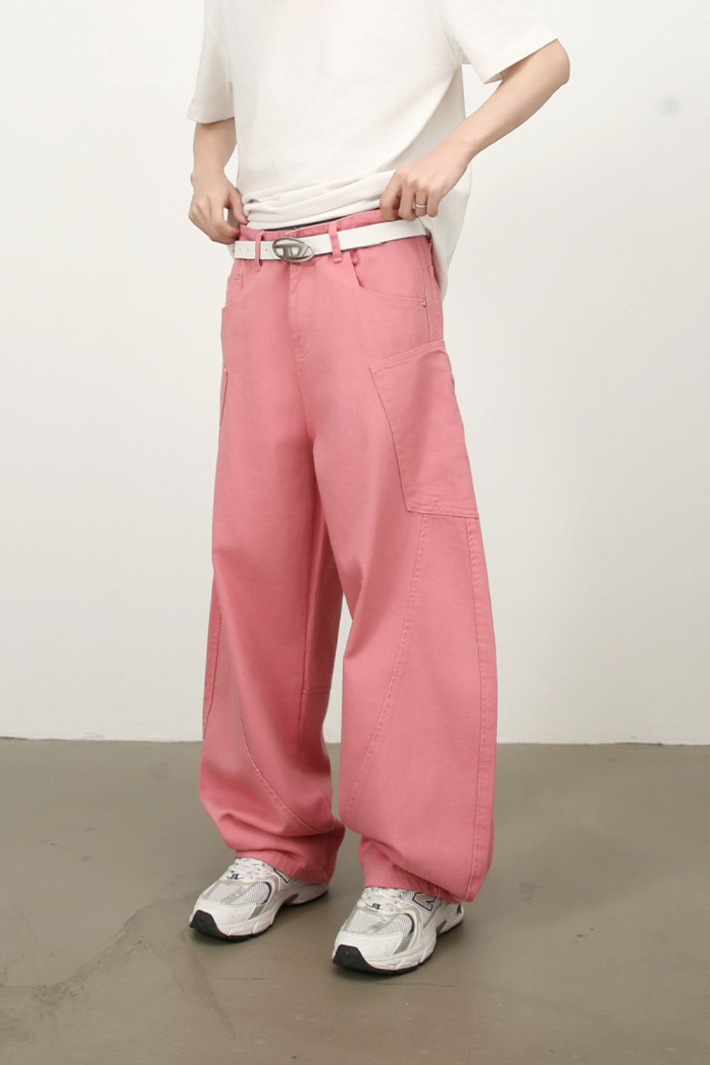 Men's Mid Rise Wide Leg Jeans - felvior