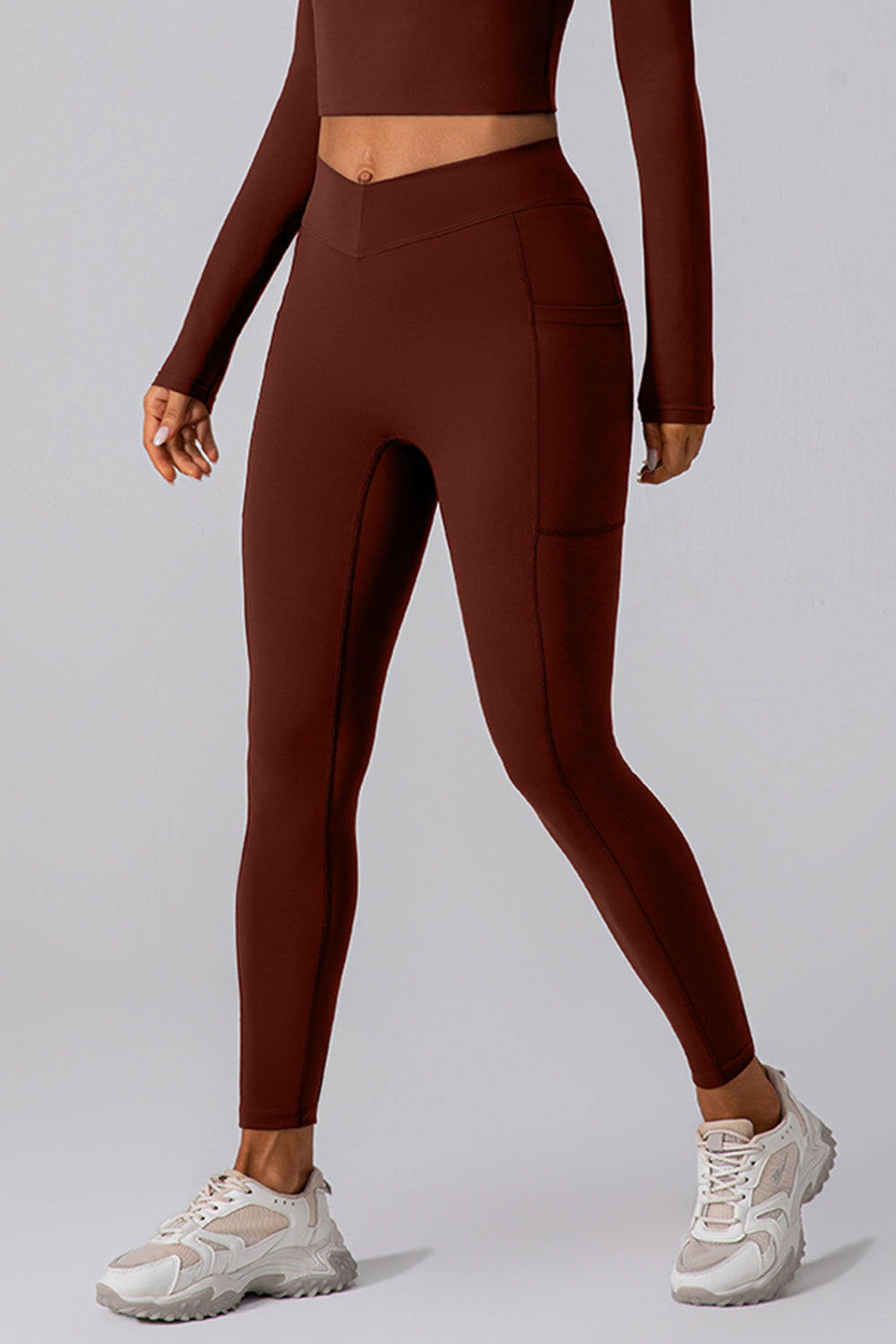 High Waist Active Leggings with Pockets - felvior