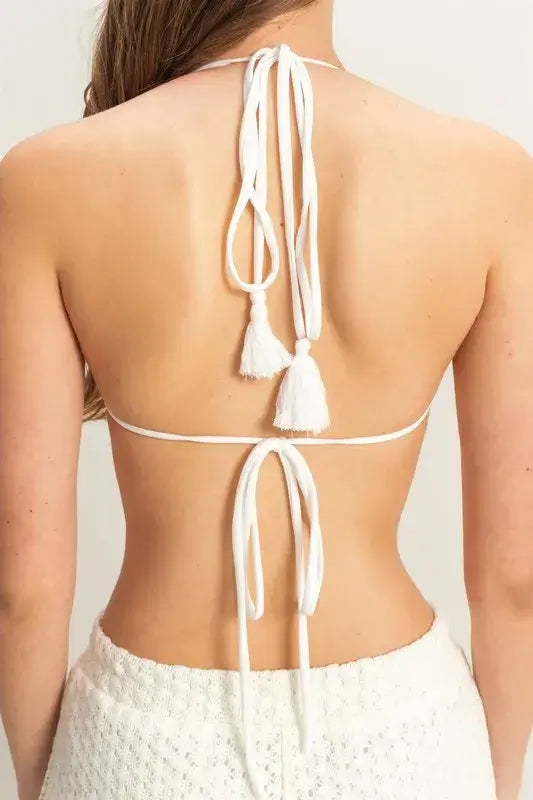 HYFVE Crochet Bra and Drawstring Pants Set