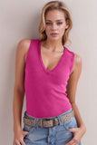 V-Neck Ribbed Tank