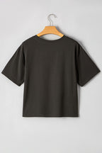 Bull Head Skull Round Neck Short Sleeve T Shirt