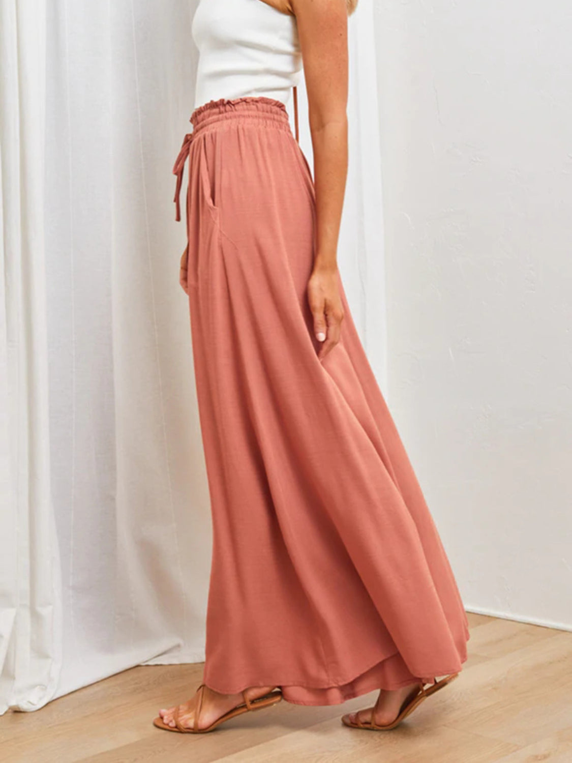 High Waist Wide Leg Pants