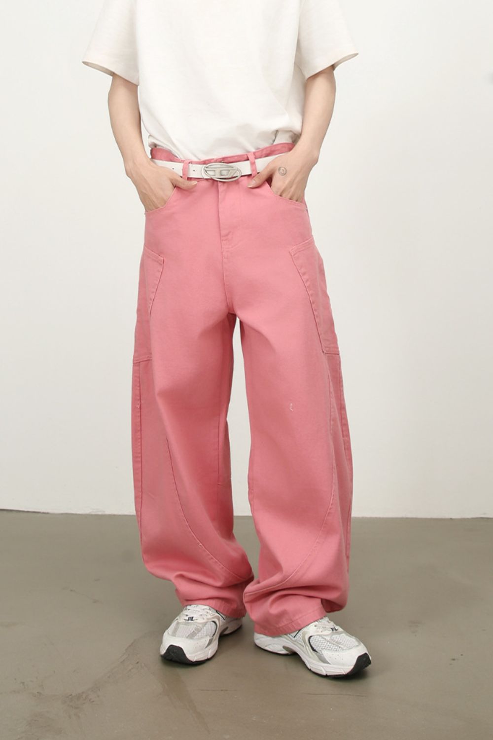 Men's Mid Rise Wide Leg Jeans - felvior