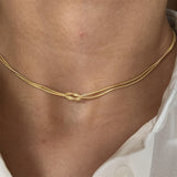 Titanium Steel Knotted Necklace - felvior