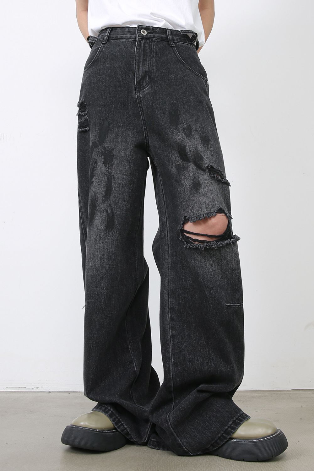 Men's Distressed Baggy Jeans Zweitbild
