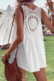 Openwork V-Neck Tank - felvior