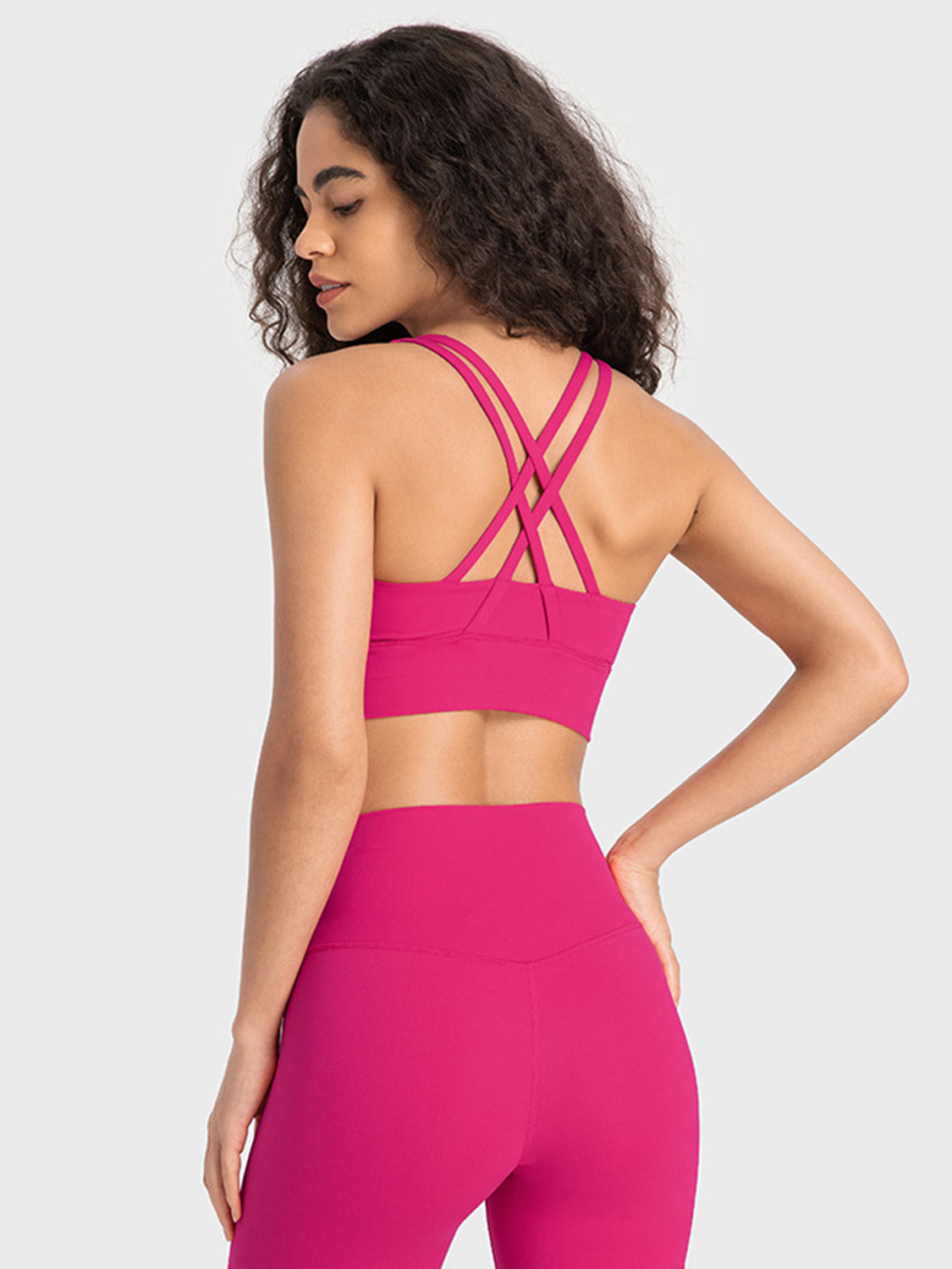 Millennia Crisscross Scoop Neck Active Tank - felvior