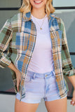 Plaid Button Up Long Sleeve Shirt - felvior