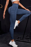 Wide Waistband High Waist Active Leggings - felvior