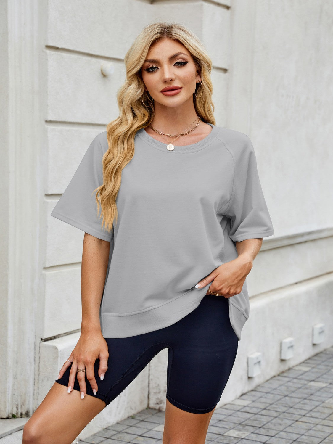 Round Neck Short Sleeve T-Shirt