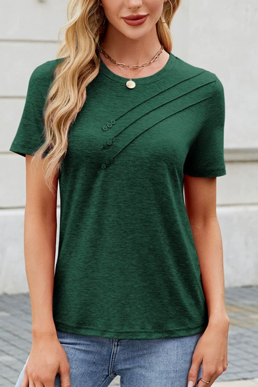 Round Neck Short Sleeve T-Shirt