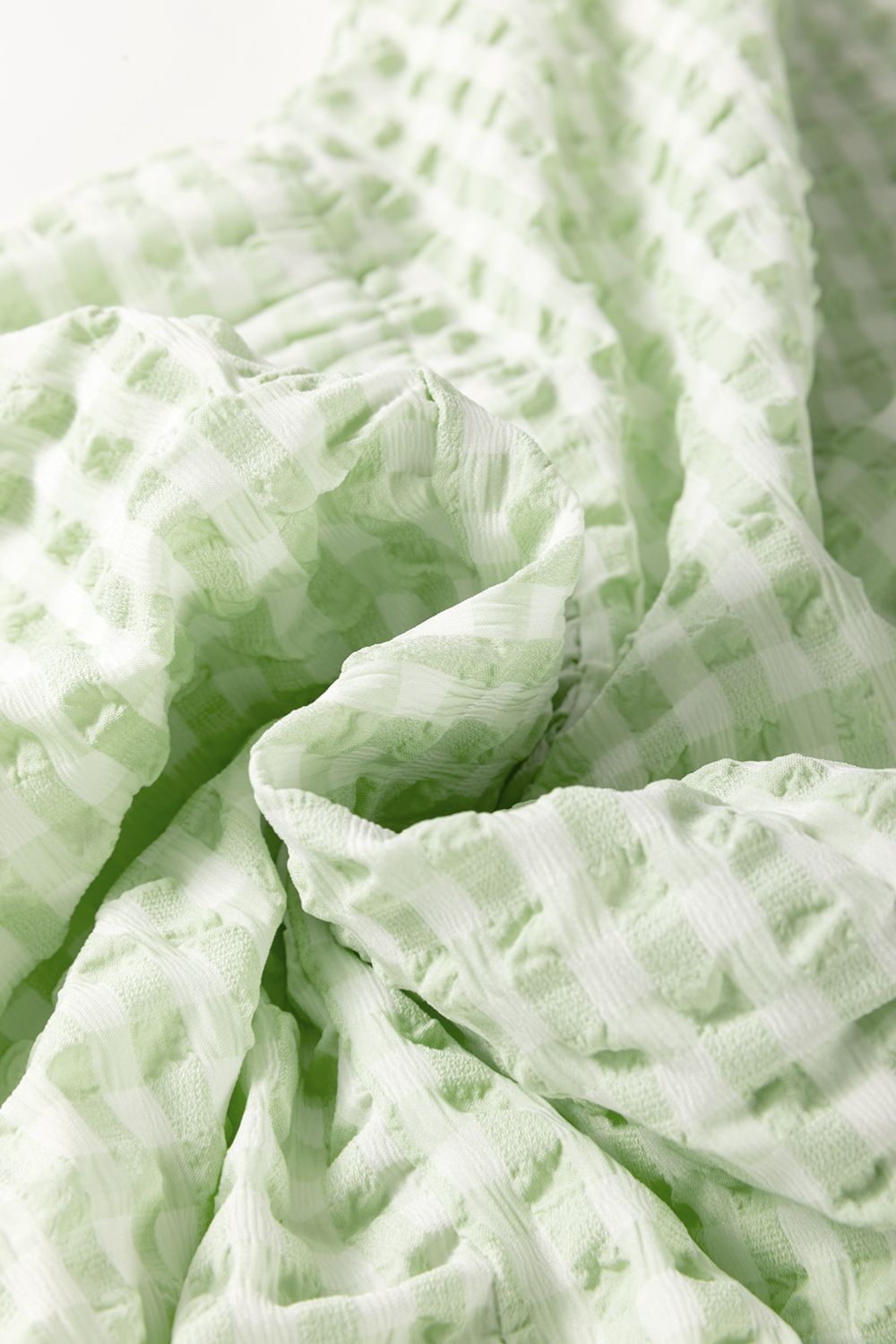 Textured Short Sleeve Tiered Mini Dress