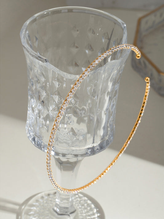 Stainless Steel Inlaid Zircon Necklace - felvior