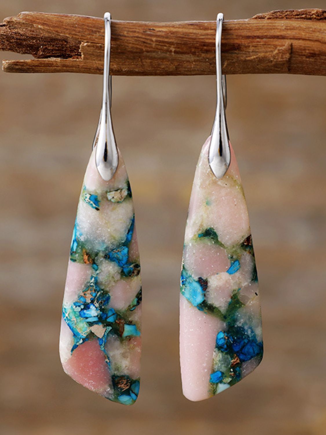Geometrical Shape Dangle Earrings - felvior