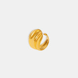 18K Gold-Plated Titanium Steel Open Ring - felvior