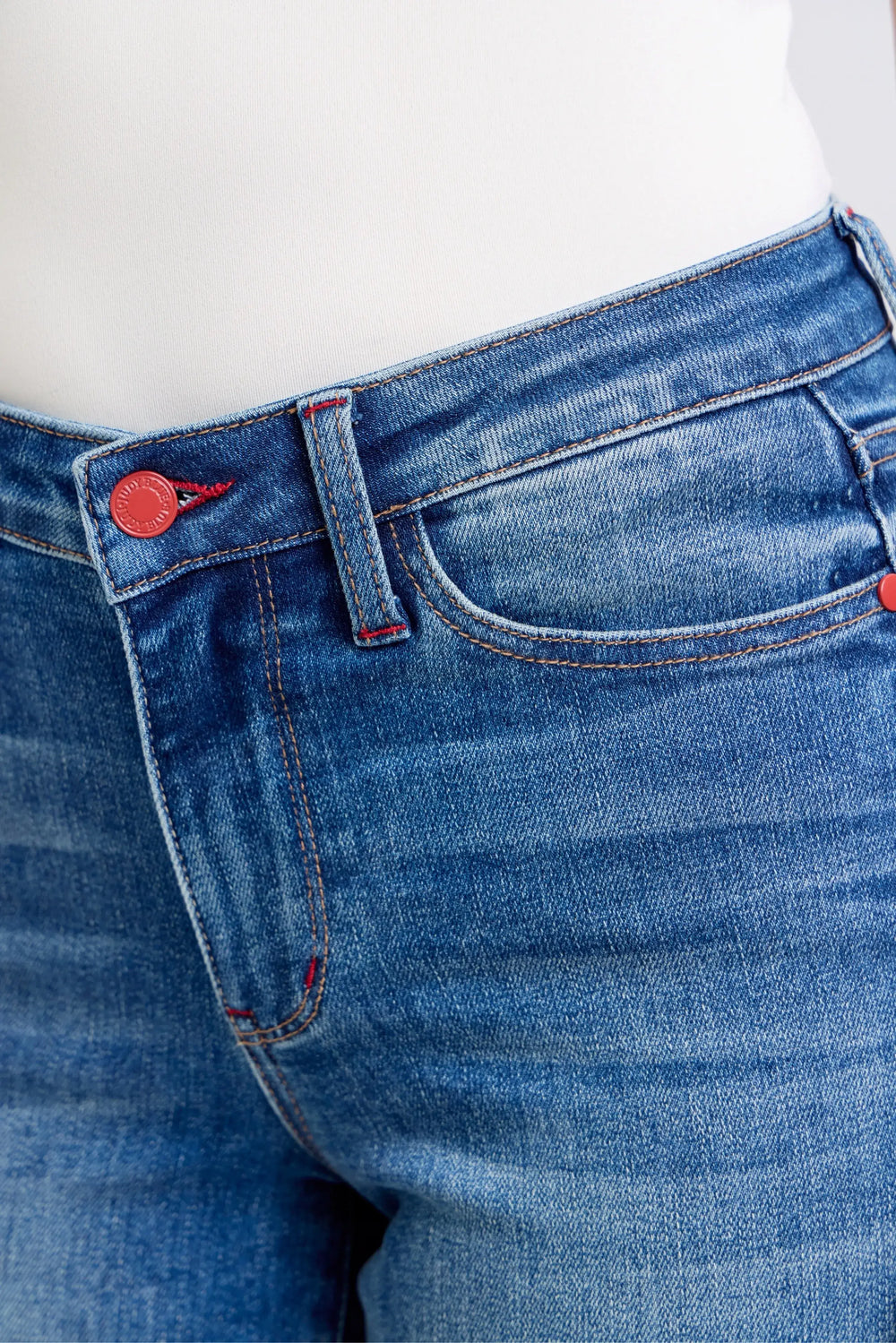 Judy Blue Full Size Mr Plaid Print Cuff Bf Jeans Plus Size