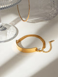 18K Gold-Plated Stainless Steel Bracelet - felvior