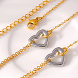18K Gold-Plated Heart Bracelet - felvior