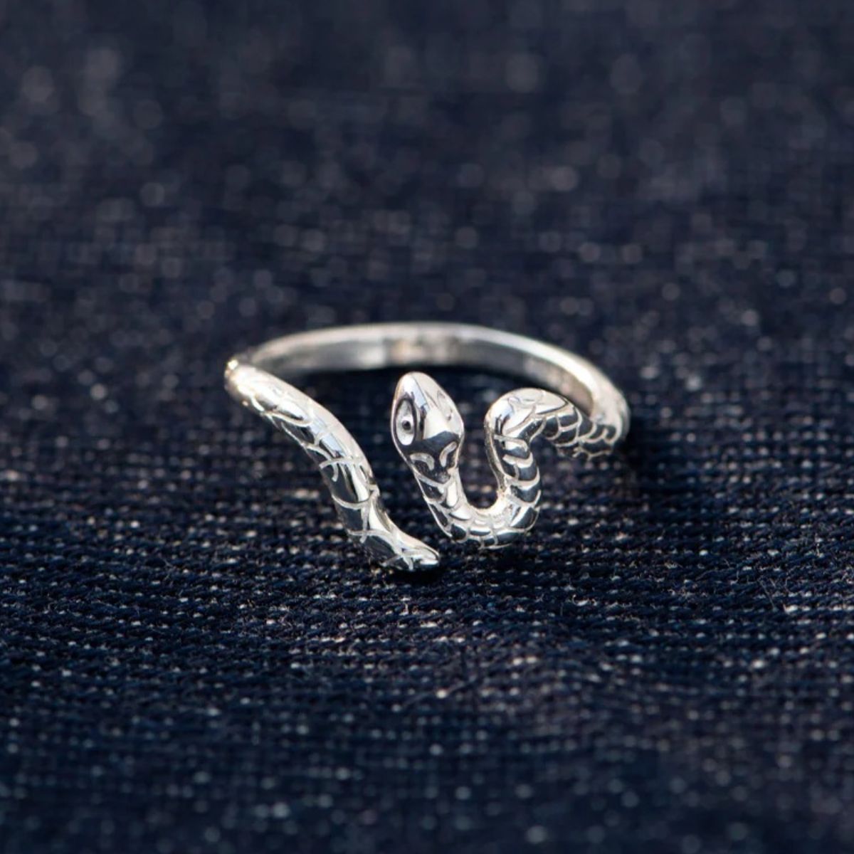 925 Sterling Silver Snake Ring - felvior