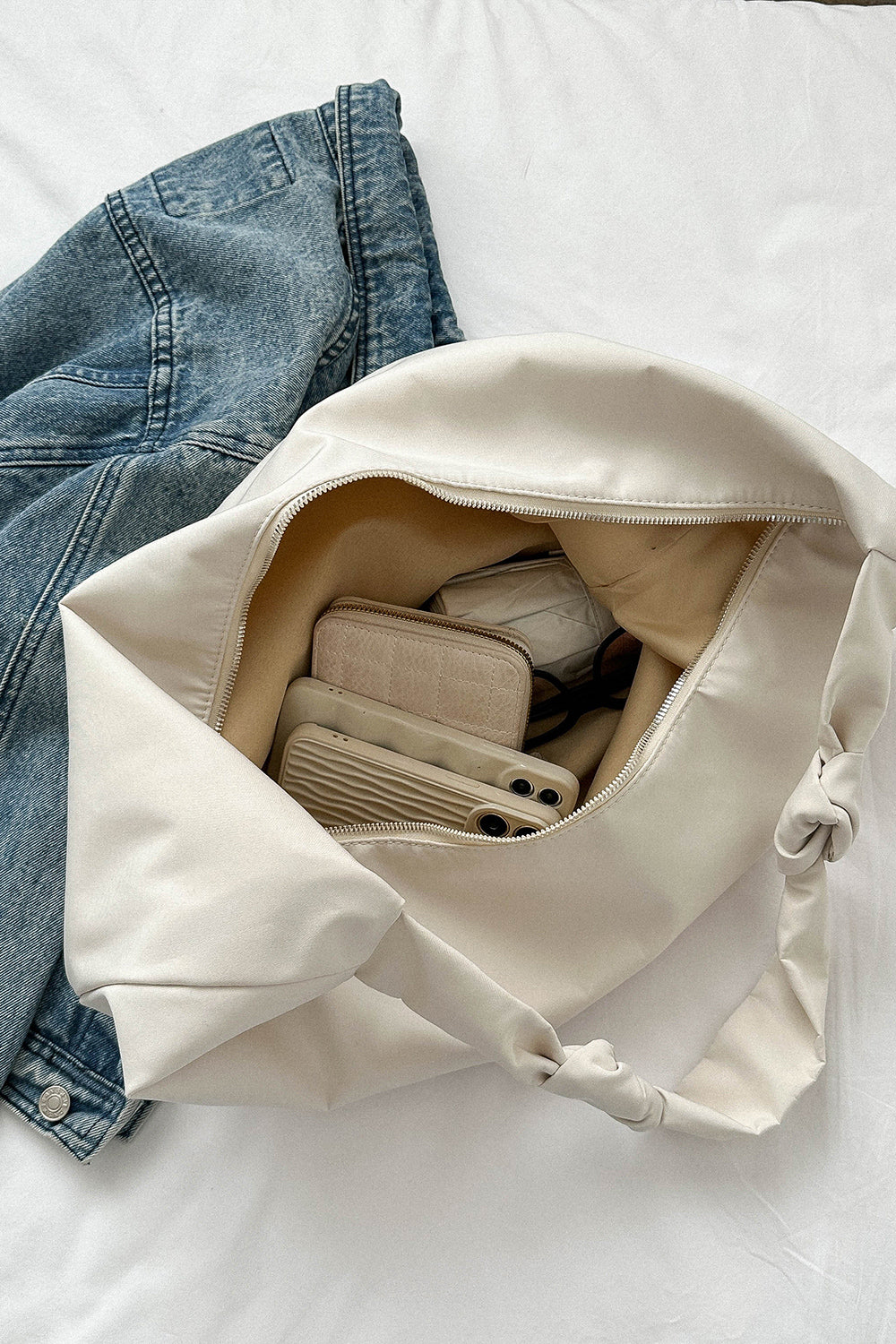 Oversize Nylon Crossbody Bag - felvior