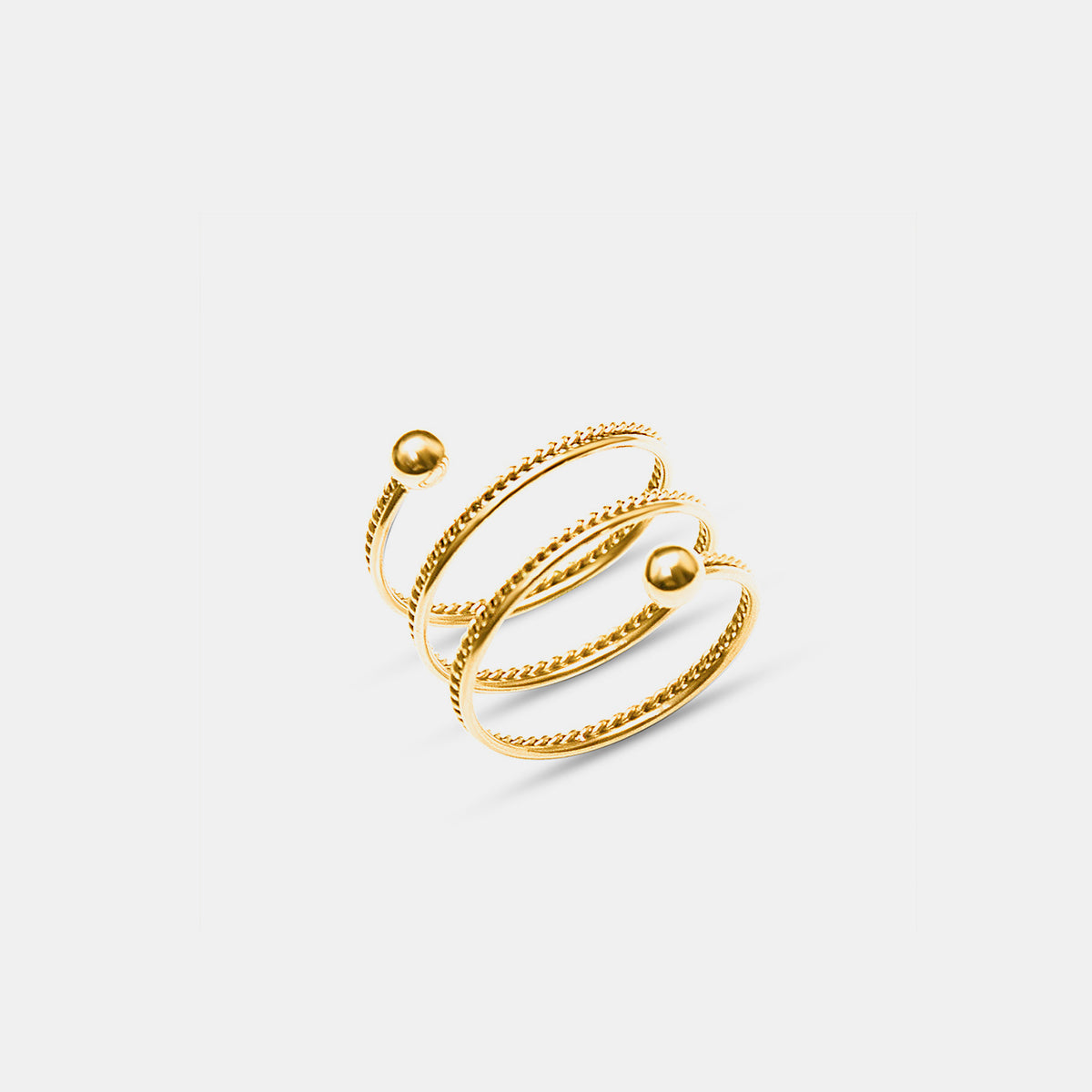 Titanium Steel Wrap Ring - felvior