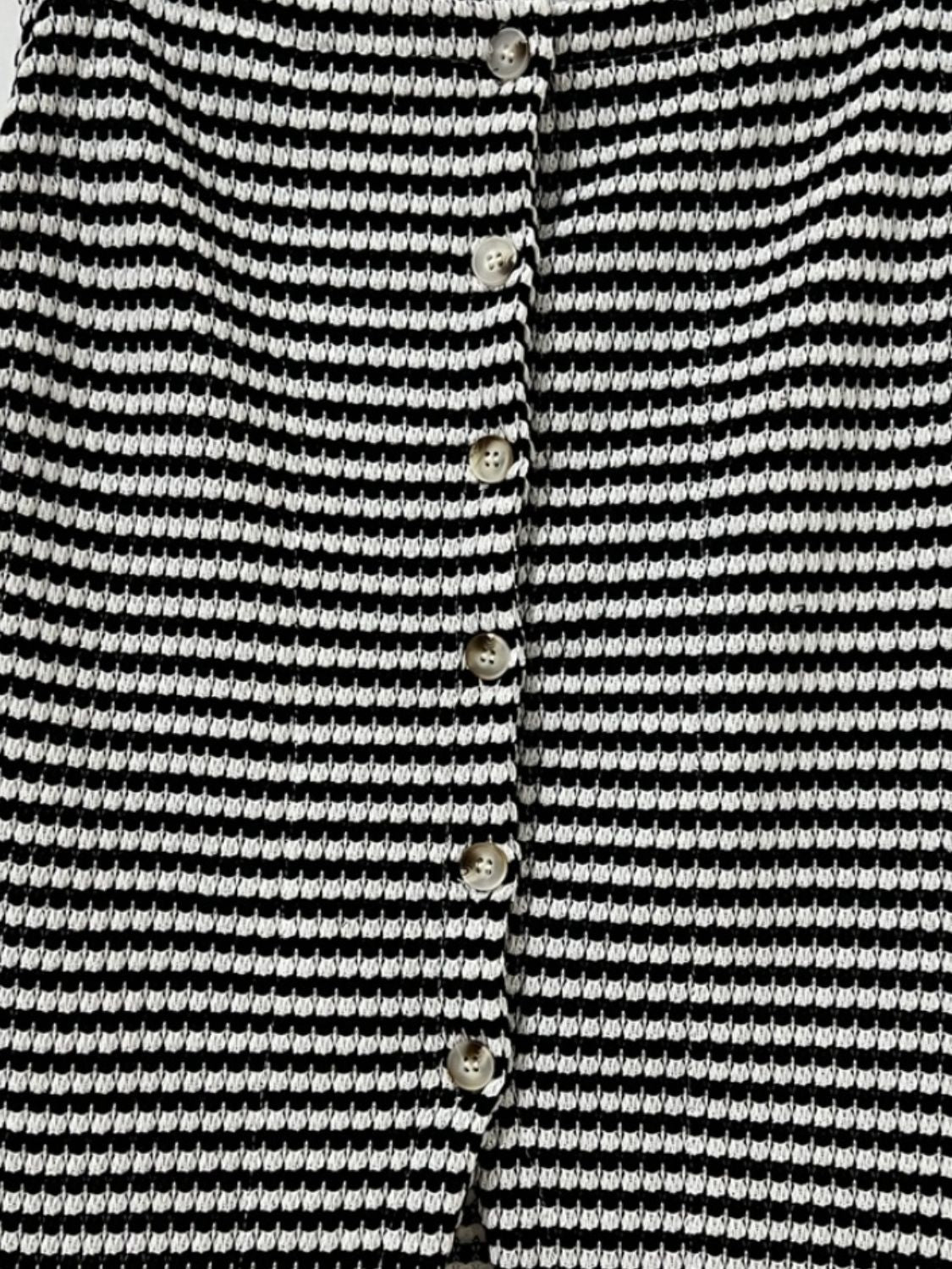 Button Down Striped Tank