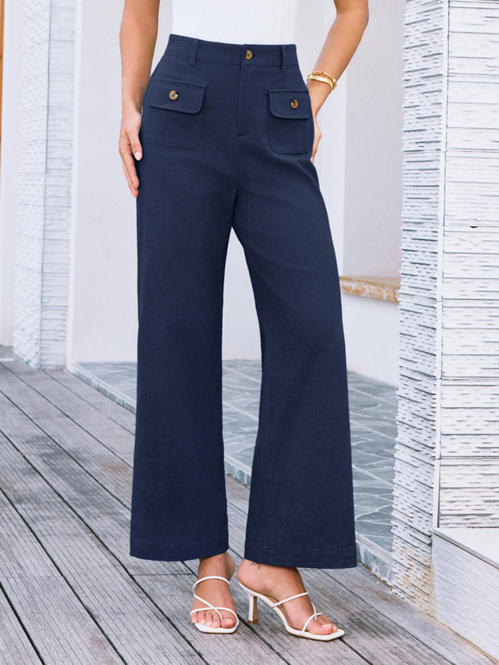High Waist Wide Leg Pants