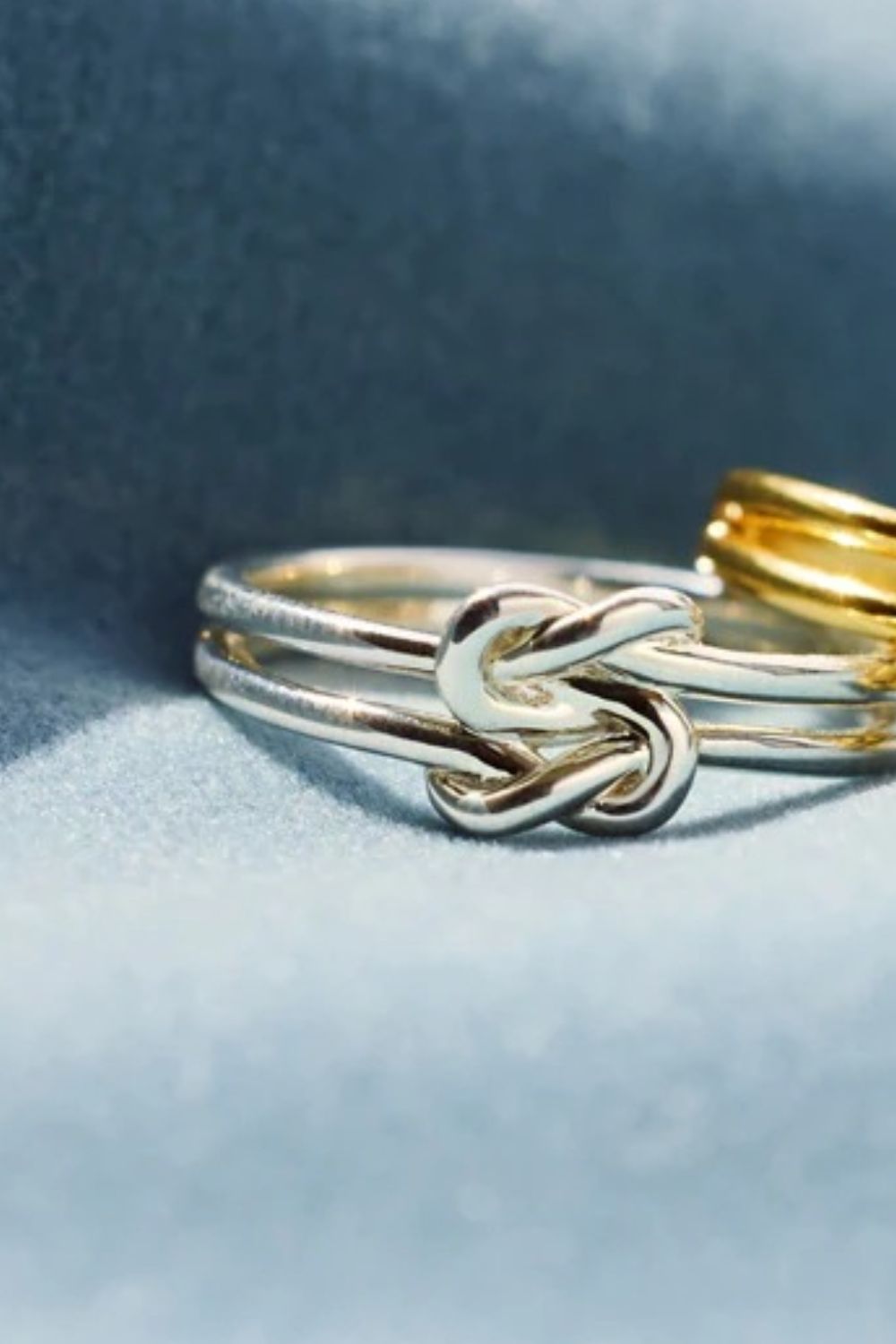 925 Sterling Silver Knotted Ring - felvior