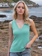 Tie Shoulder V-Neck Sweater Vest