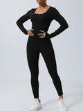 Twisted Backless Long Sleeve Jumpsuit - felvior