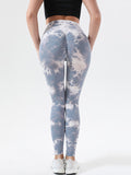 Tie-Dye High Waist Active Leggings - felvior