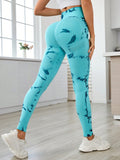 Printed High Waist Active Leggings - felvior