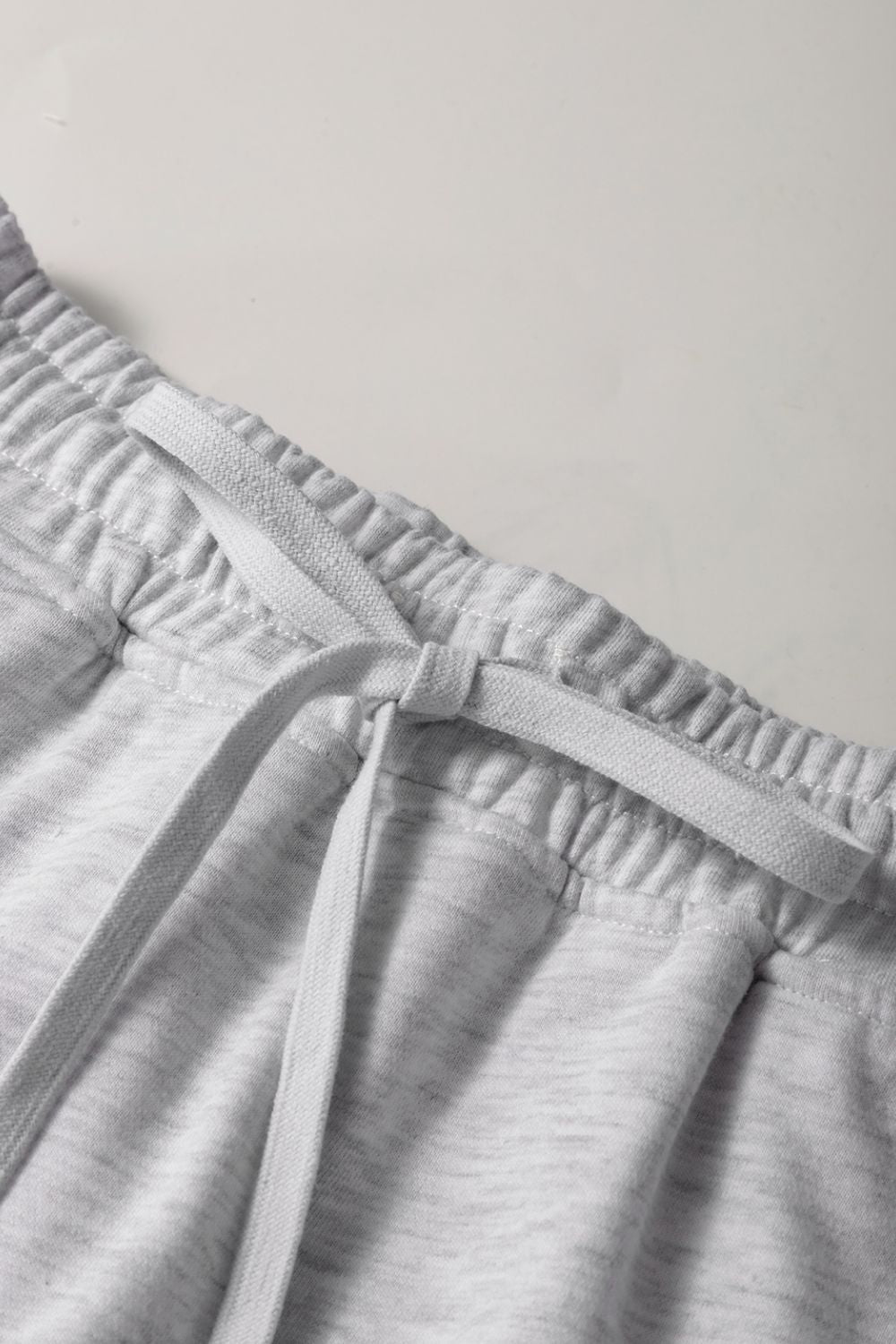 French Terry Drawstring Mini Skort with Pockets