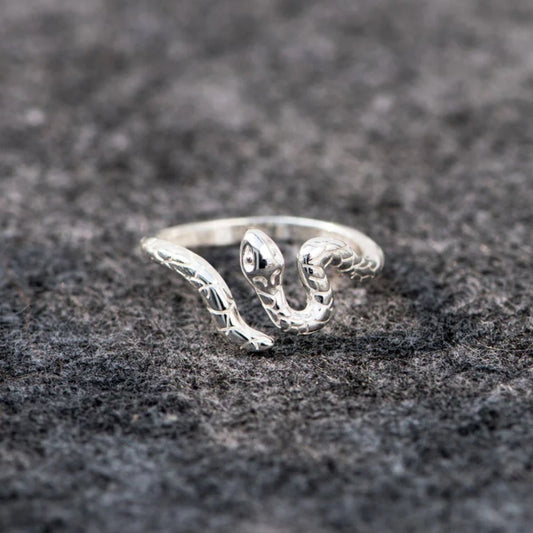 925 Sterling Silver Snake Ring - felvior