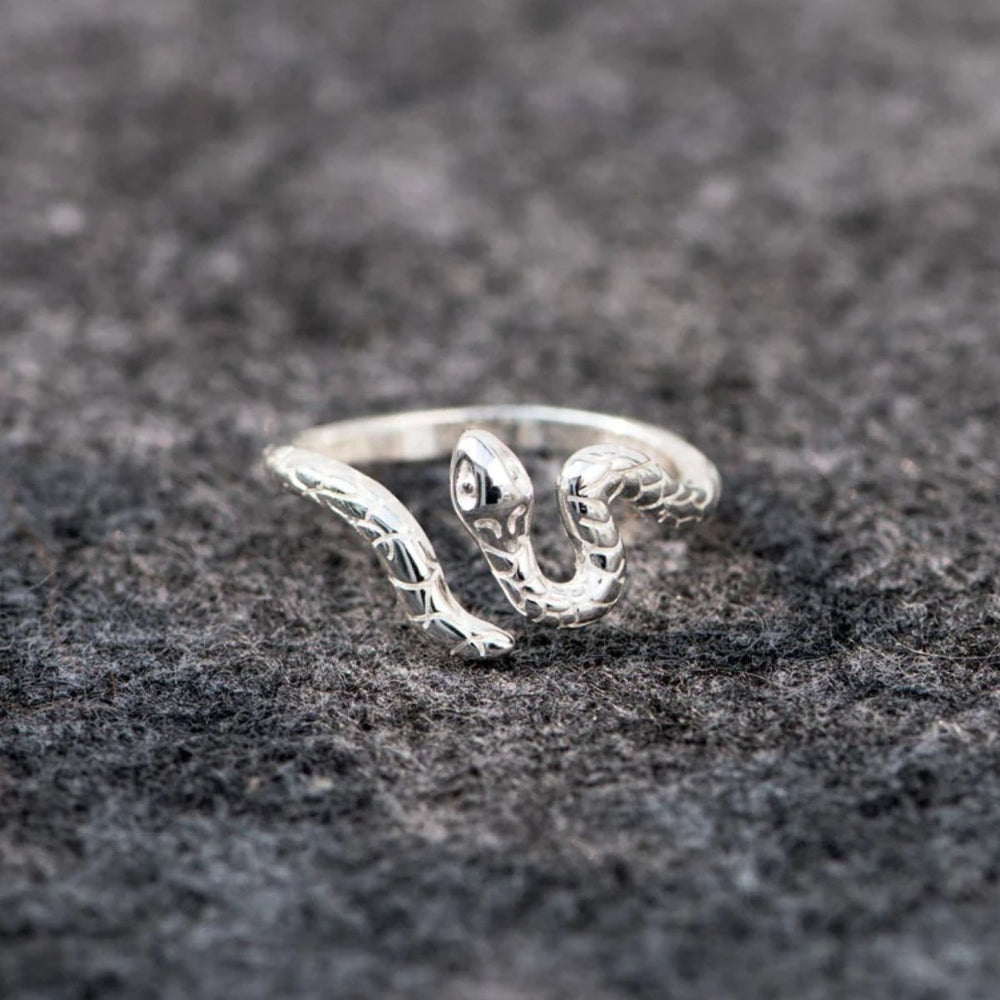 925 Sterling Silver Snake Ring