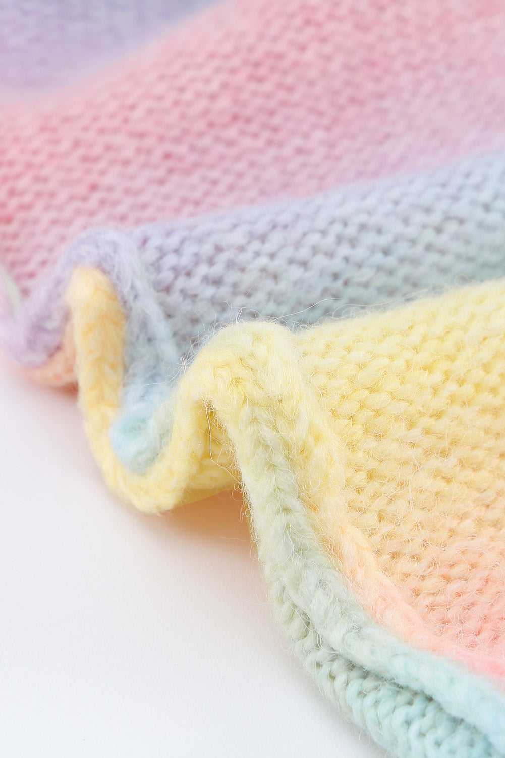Gradient Open Front Drop Shoulder Cardigan - felvior