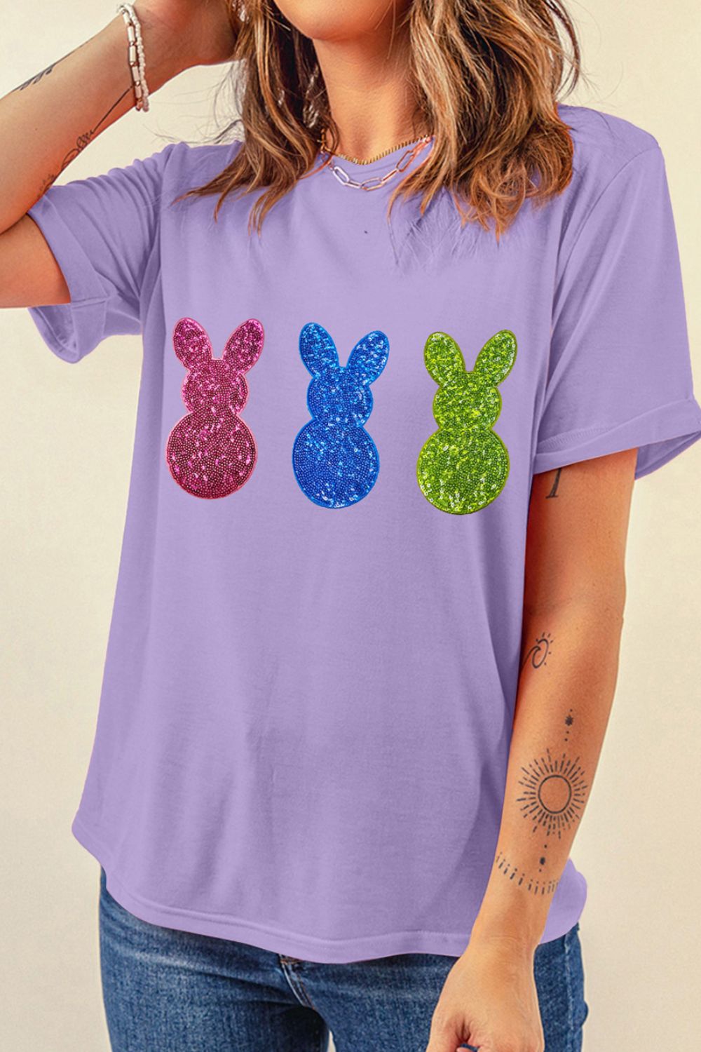 Shiny Bunny Kurzarm-T-Shirt Zweitbild