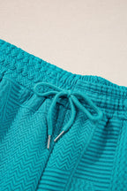 Ruffled Cap Sleeve Top and Shorts Set