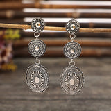 Vintage Alloy Dangle Earrings - felvior