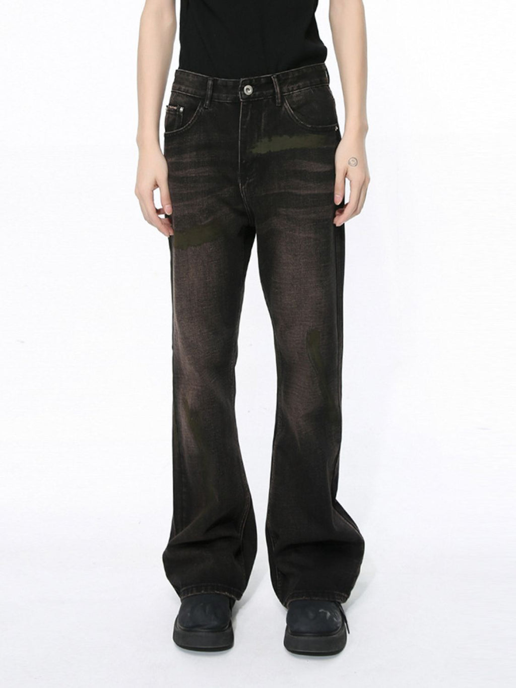 Men's Clean Fit Bootcut Jeans with Pockets