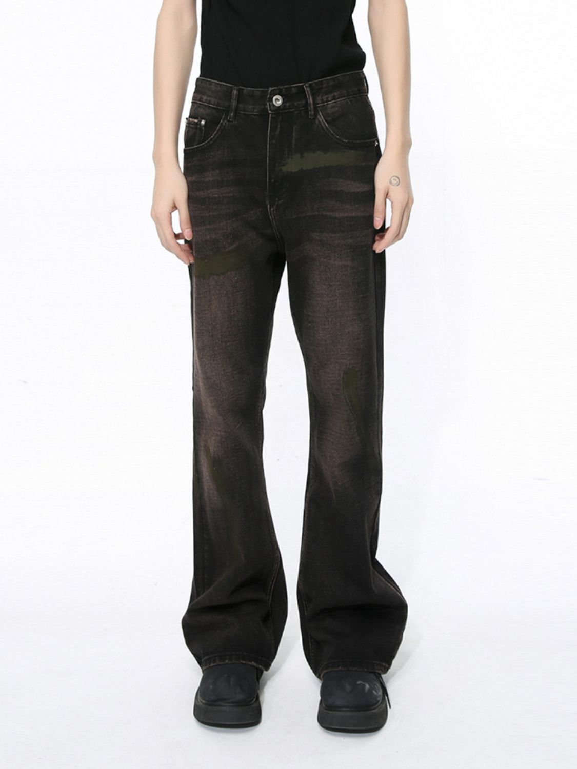 Men's Clean Fit Bootcut Jeans with Pockets