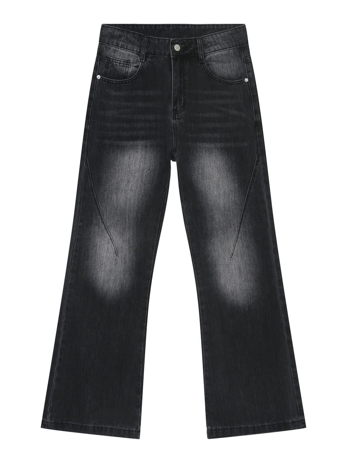 Men's Mid Rise Jeans with Pockets - felvior