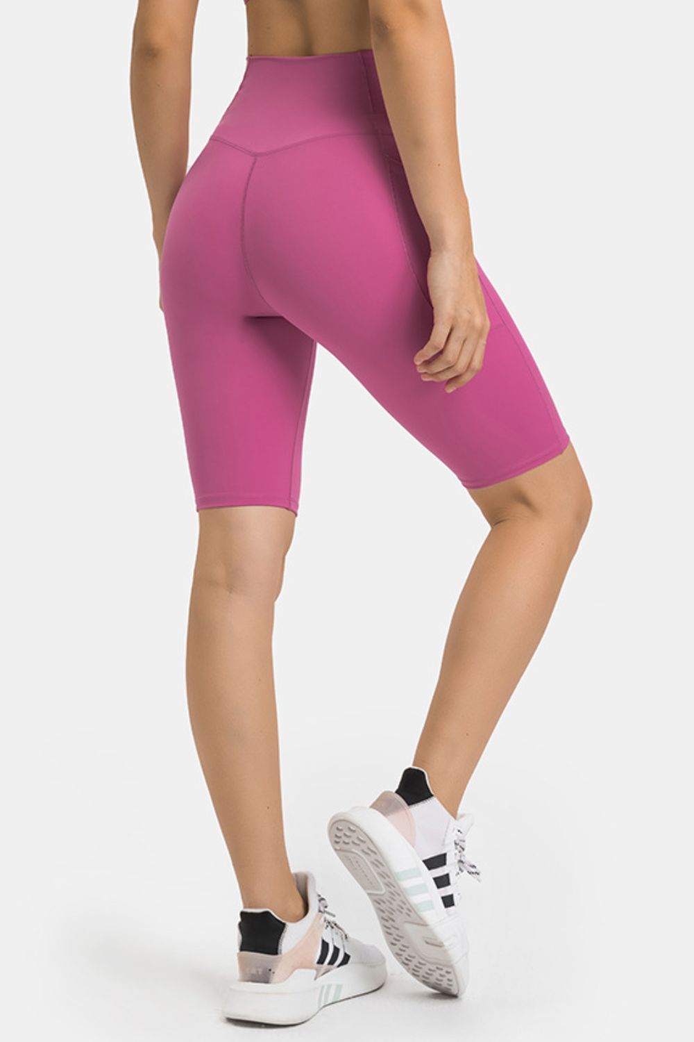 Millennia High Waist Biker Shorts with Pockets - felvior