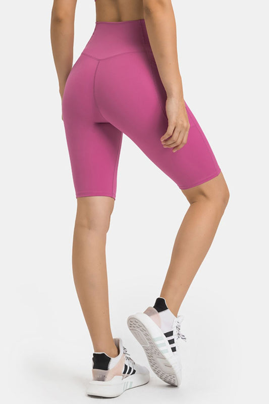 Millennia High Waist Biker Shorts with Pockets - felvior