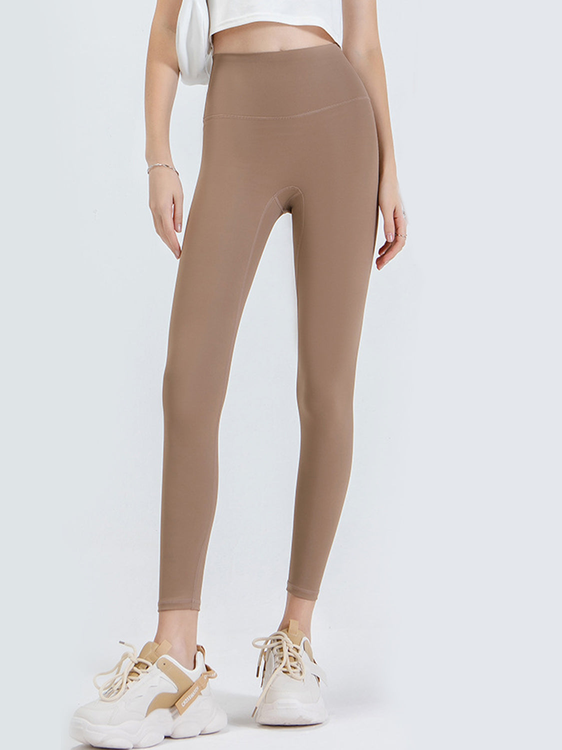 Wide Waistband Sports Leggings - felvior