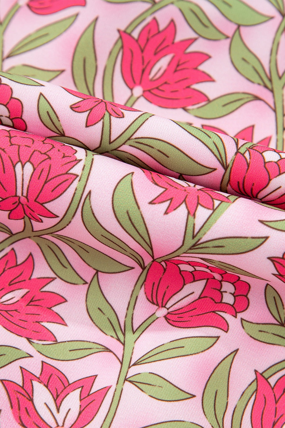 Floral Print Cropped Tank and Mini Skirt Set