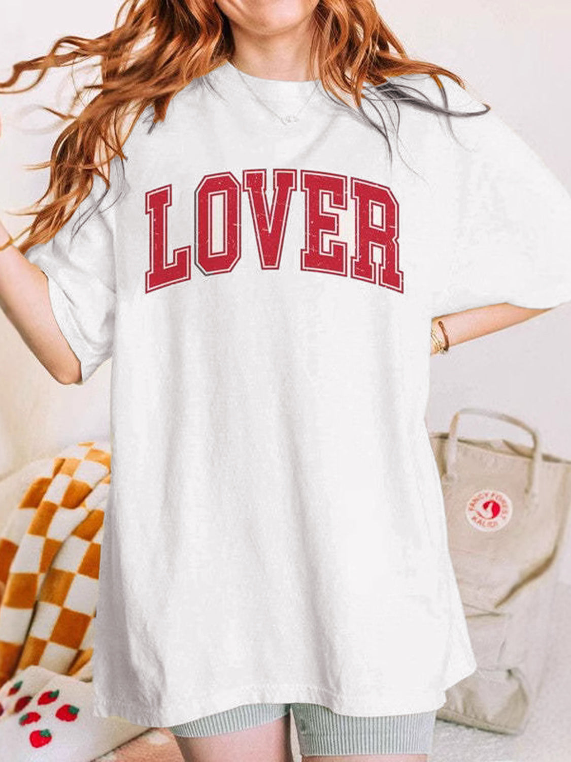 LOVER Round Neck Half Sleeve T-Shirt Main image