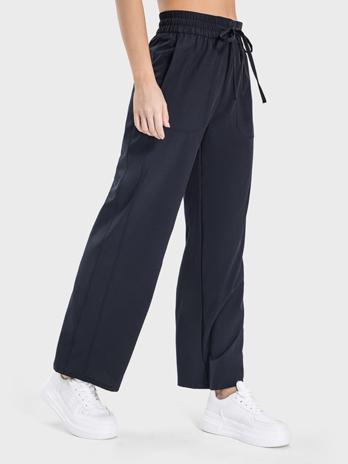 Millennia Drawstring Pocketed Active Pants - felvior